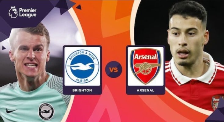 Dự đoán trận Brighton vs Arsenal lúc 00h30 ngày 1/1/2023